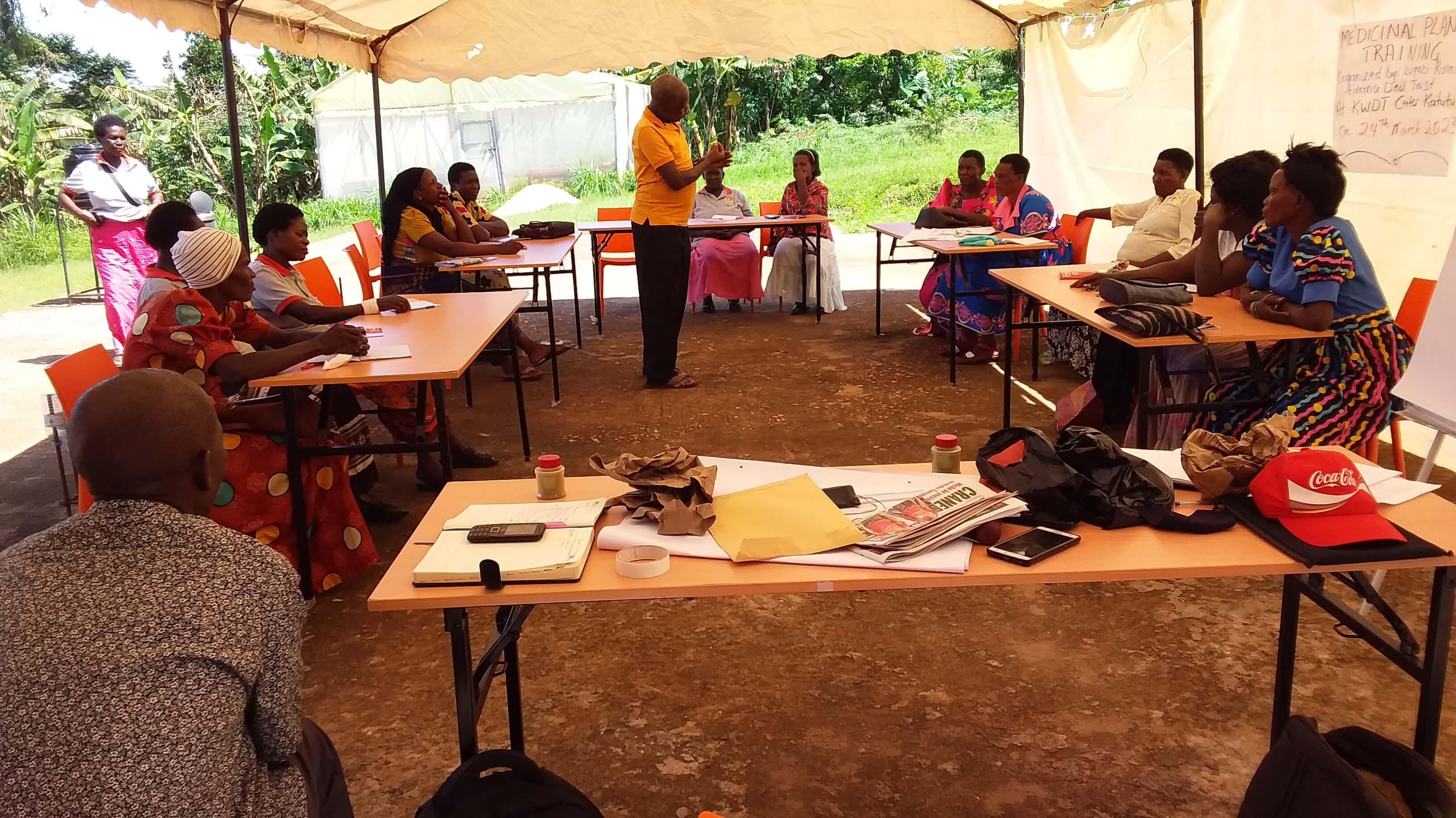 Community members championing the cultivation of traditional medicinal plants
